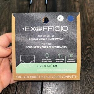Exofficio Underwear Womens XL Blue Full Cut Brief Everyday Performance 1 Pair